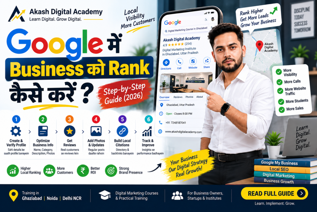 Google mein Business ko Rank Kaise Kare