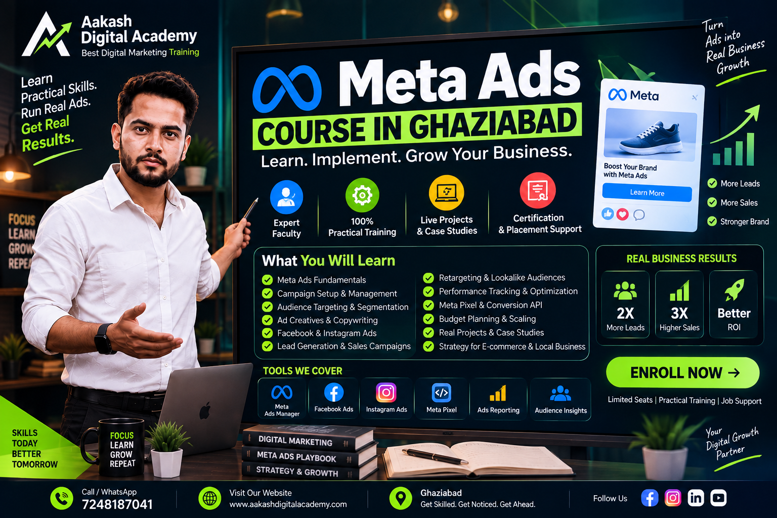 Meta Ads Course in Ghaziabad - Facebook and Instagram Ads Training at Akash Digital Academy