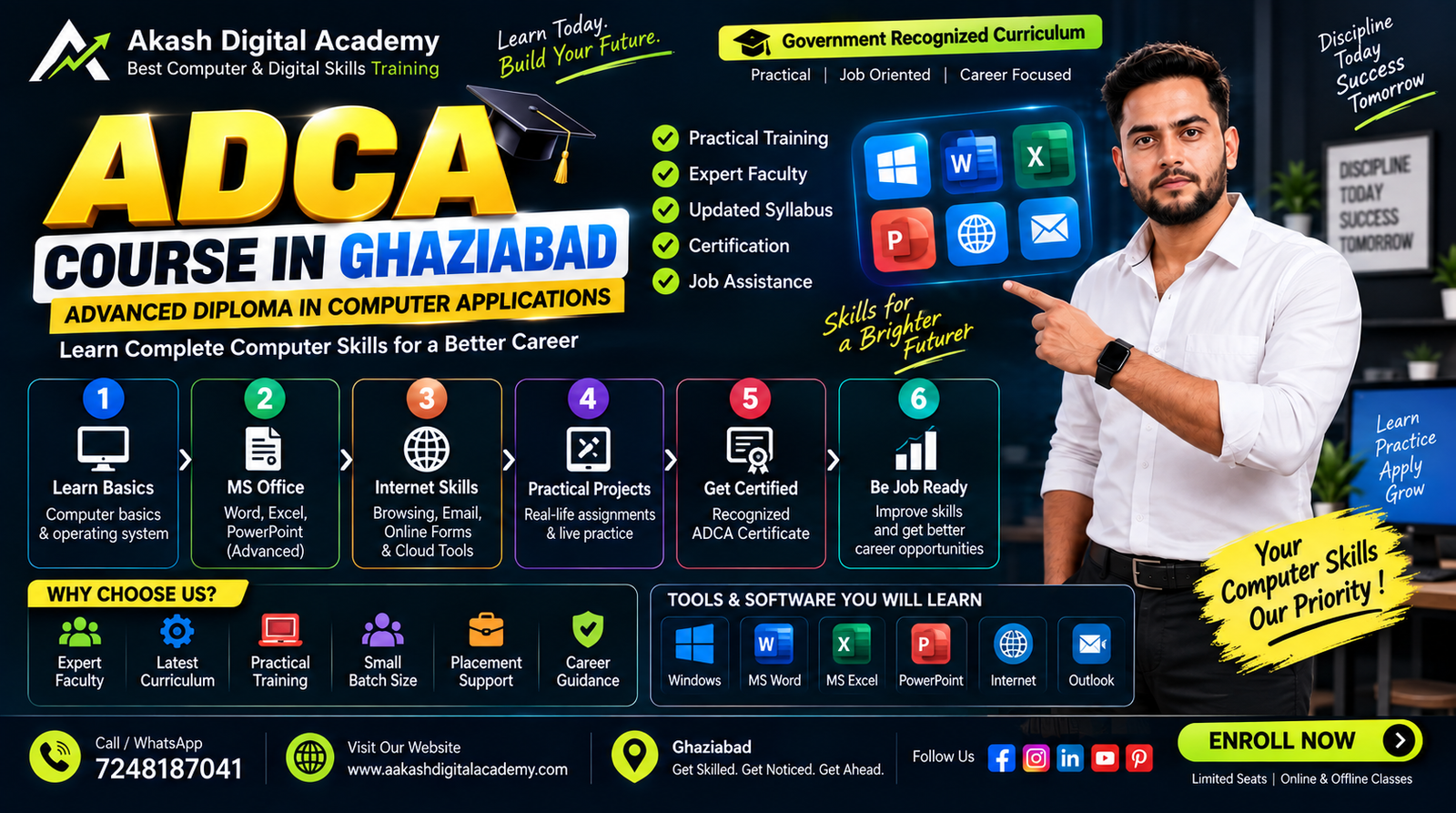 ADCA in Ghaziabad at Akash Digital Academy