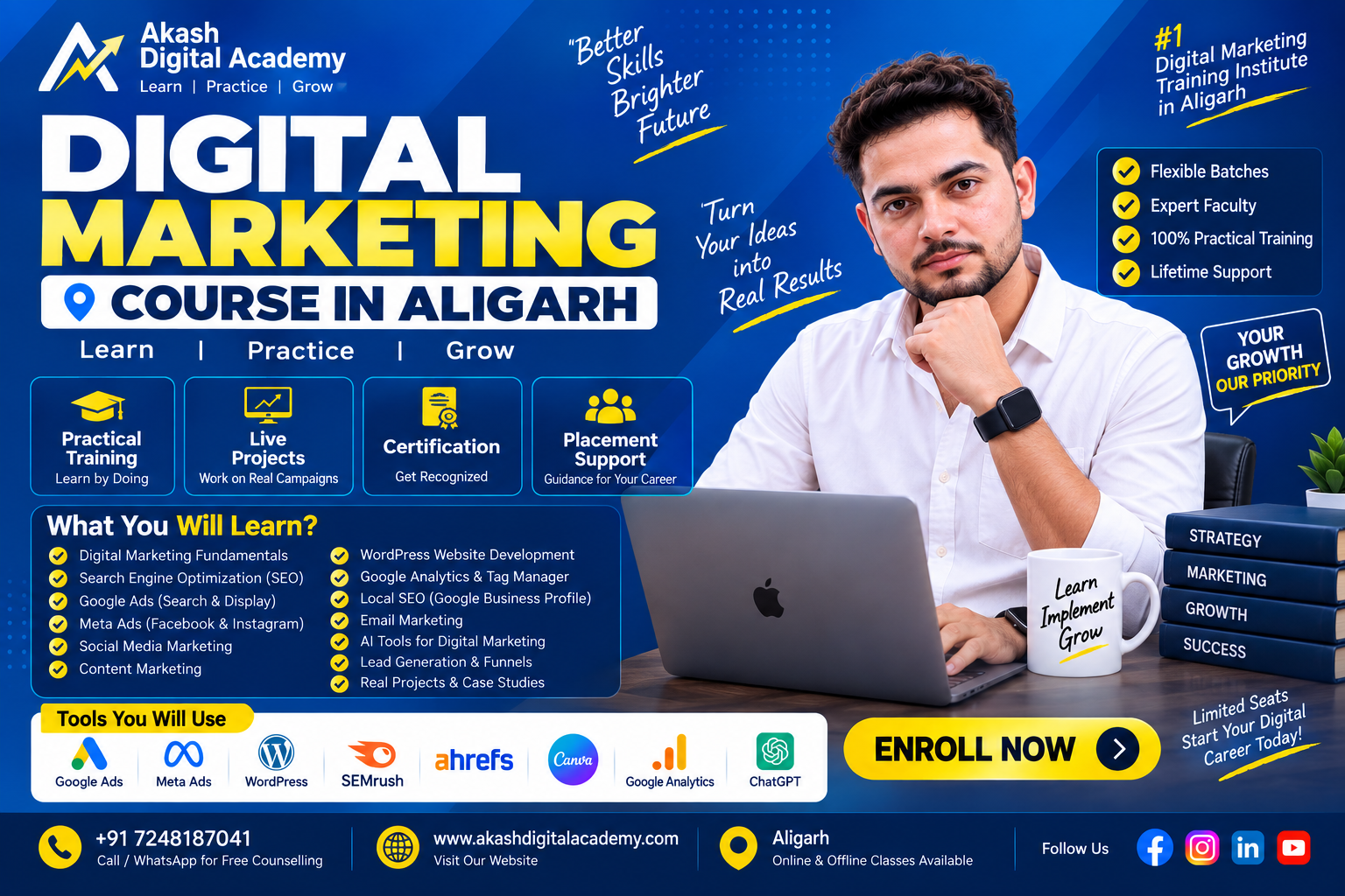 Advanced Digital Marketing Course in Aligarh - Akash Digital Academy