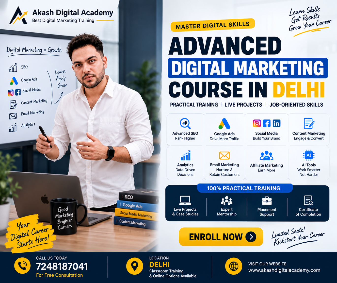 Advanced Digital Marketing Course in Delhi at Akash Digital Academy